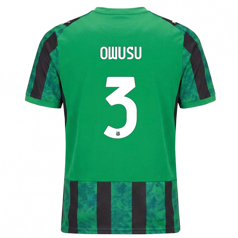 Danxen Dames Gideon Owusu #3 Groen Zwart Wit Thuisshirt Thuistenue 2026/27 T-Shirt