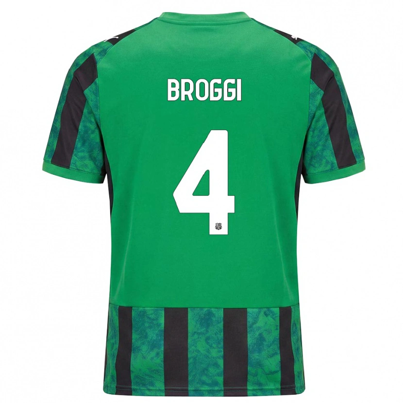 Danxen Dames Nicola Broggi #4 Groen Zwart Wit Thuisshirt Thuistenue 2026/27 T-Shirt