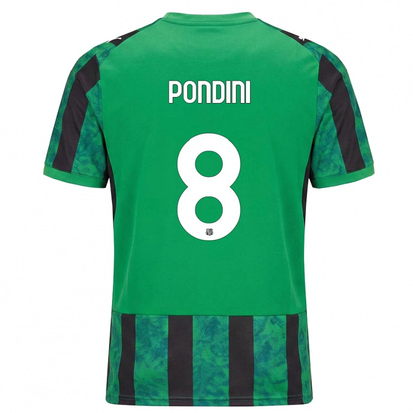 Danxen Dames Giada Pondini #8 Groen Zwart Wit Thuisshirt Thuistenue 2026/27 T-Shirt