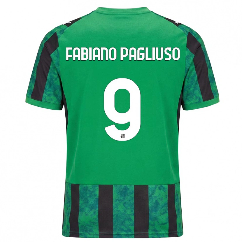 Danxen Dames Paolo Fabiano Pagliuso #9 Groen Zwart Wit Thuisshirt Thuistenue 2026/27 T-Shirt