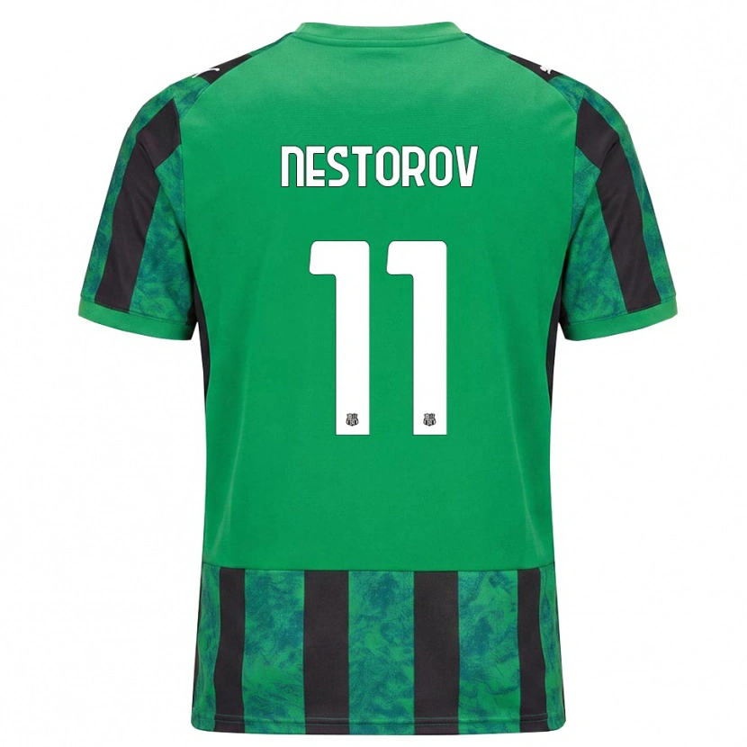 Danxen Dames Dean Nestorov #11 Groen Zwart Wit Thuisshirt Thuistenue 2026/27 T-Shirt