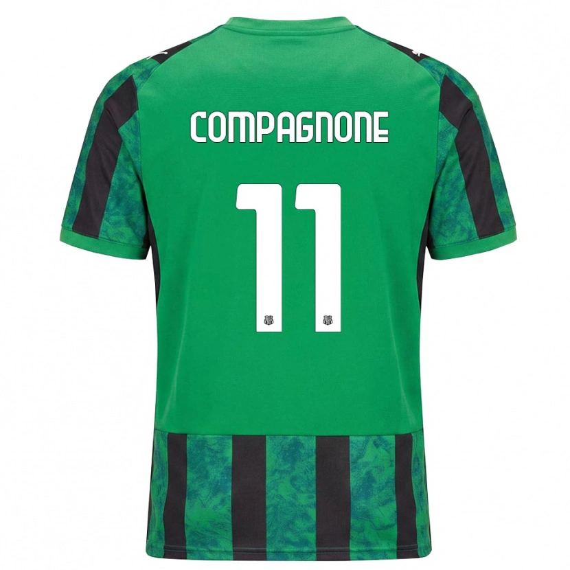 Danxen Dames Pasquale Compagnone #11 Groen Zwart Wit Thuisshirt Thuistenue 2026/27 T-Shirt