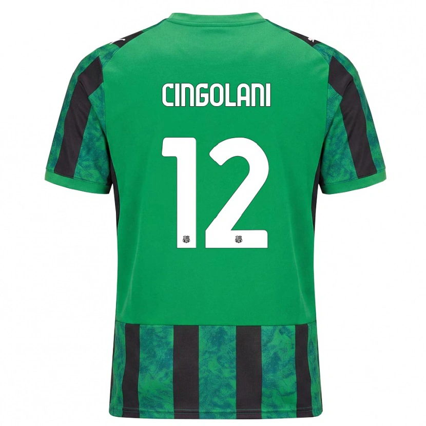 Danxen Dames Matteo Cingolani #12 Groen Zwart Wit Thuisshirt Thuistenue 2026/27 T-Shirt
