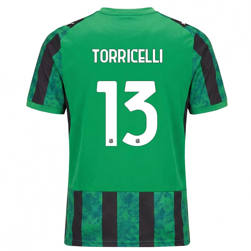 Danxen Dames Marco Torricelli #13 Groen Zwart Wit Thuisshirt Thuistenue 2026/27 T-Shirt