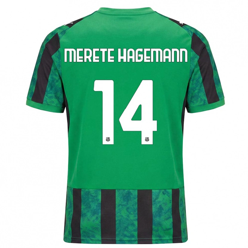 Danxen Dames Maja Merete Hagemann #14 Groen Zwart Wit Thuisshirt Thuistenue 2026/27 T-Shirt