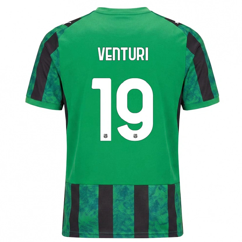 Danxen Dames Luca Venturi #19 Groen Zwart Wit Thuisshirt Thuistenue 2026/27 T-Shirt