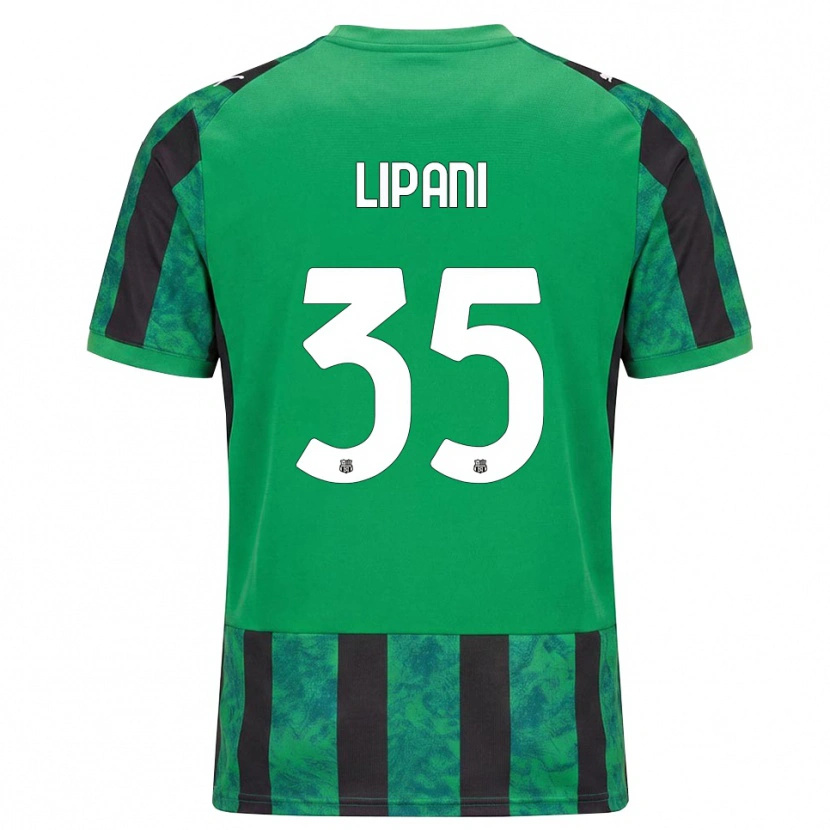 Danxen Dames Luca Lipani #35 Groen Zwart Wit Thuisshirt Thuistenue 2026/27 T-Shirt