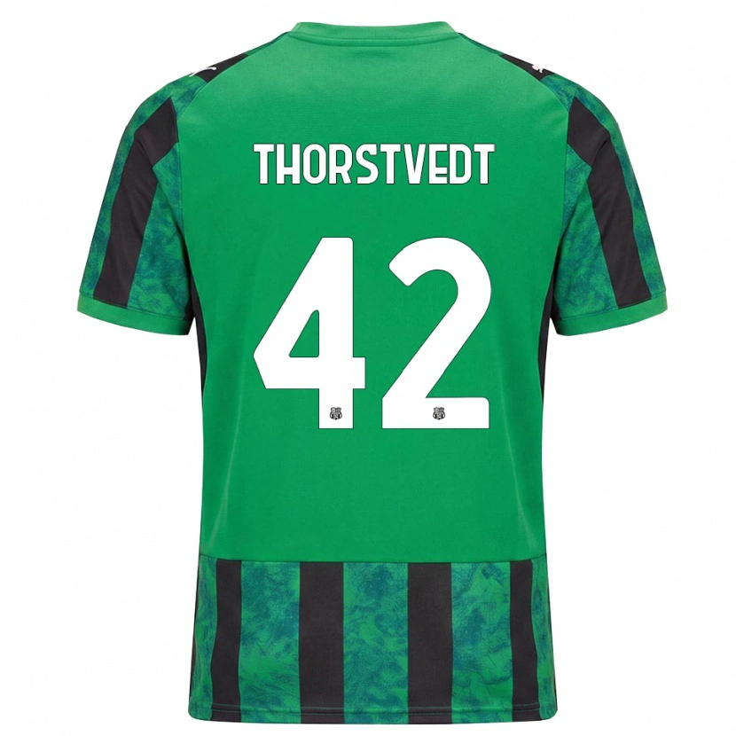 Danxen Dames Kristian Thorstvedt #42 Groen Zwart Wit Thuisshirt Thuistenue 2026/27 T-Shirt