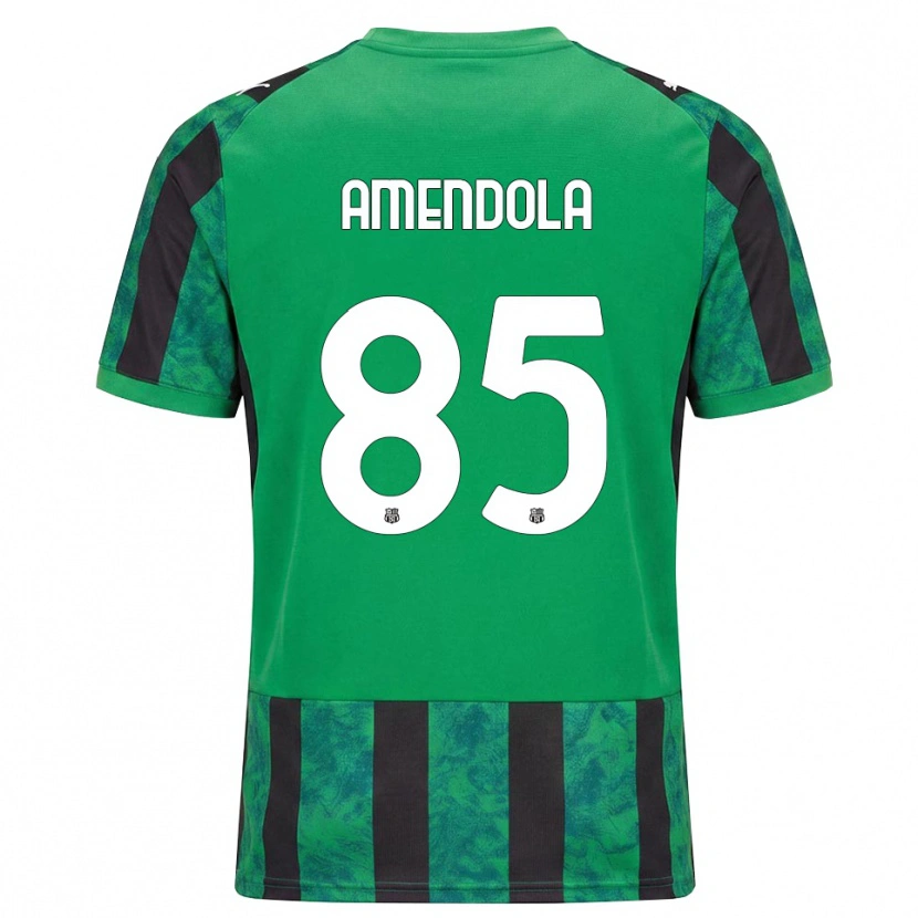 Danxen Dames Catello Amendola #85 Groen Zwart Wit Thuisshirt Thuistenue 2026/27 T-Shirt
