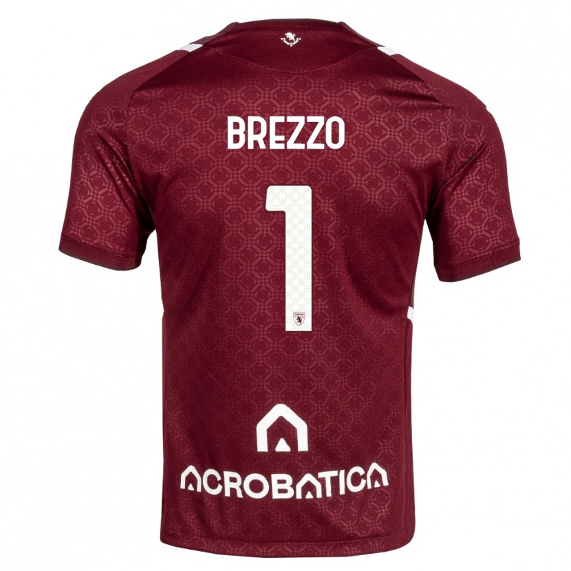 Danxen Dames Matteo Brezzo #1 Bordeauxrood Wit Thuisshirt Thuistenue 2026/27 T-Shirt