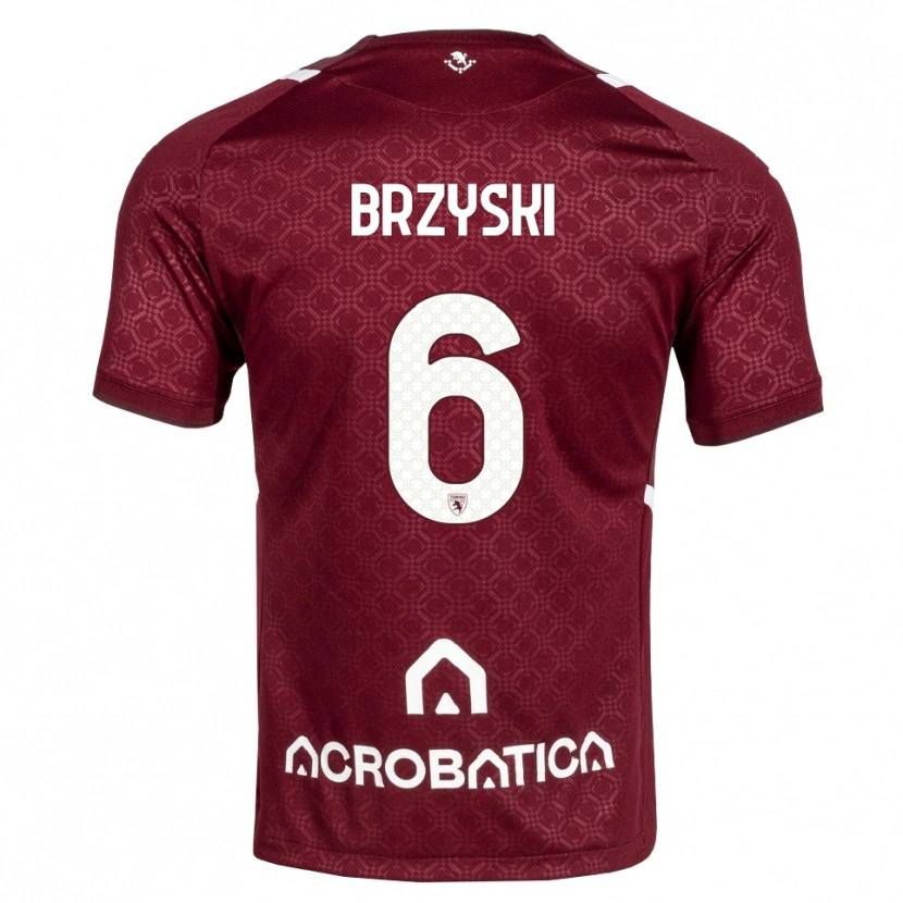 Danxen Dames Igor Brzyski #6 Bordeauxrood Wit Thuisshirt Thuistenue 2026/27 T-Shirt