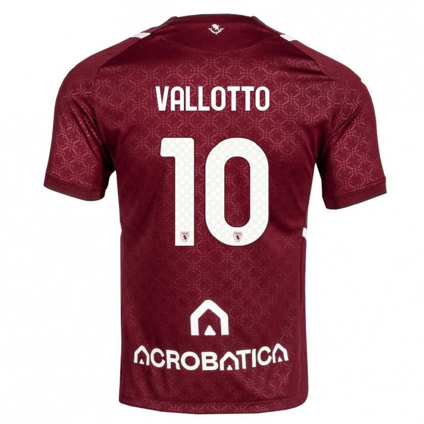 Danxen Dames Greta Vallotto #10 Bordeauxrood Wit Thuisshirt Thuistenue 2026/27 T-Shirt