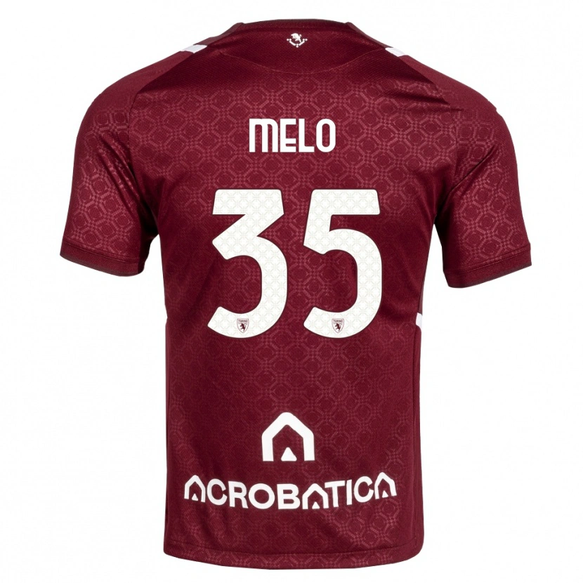Danxen Dames Rafael Melo #35 Bordeauxrood Wit Thuisshirt Thuistenue 2026/27 T-Shirt