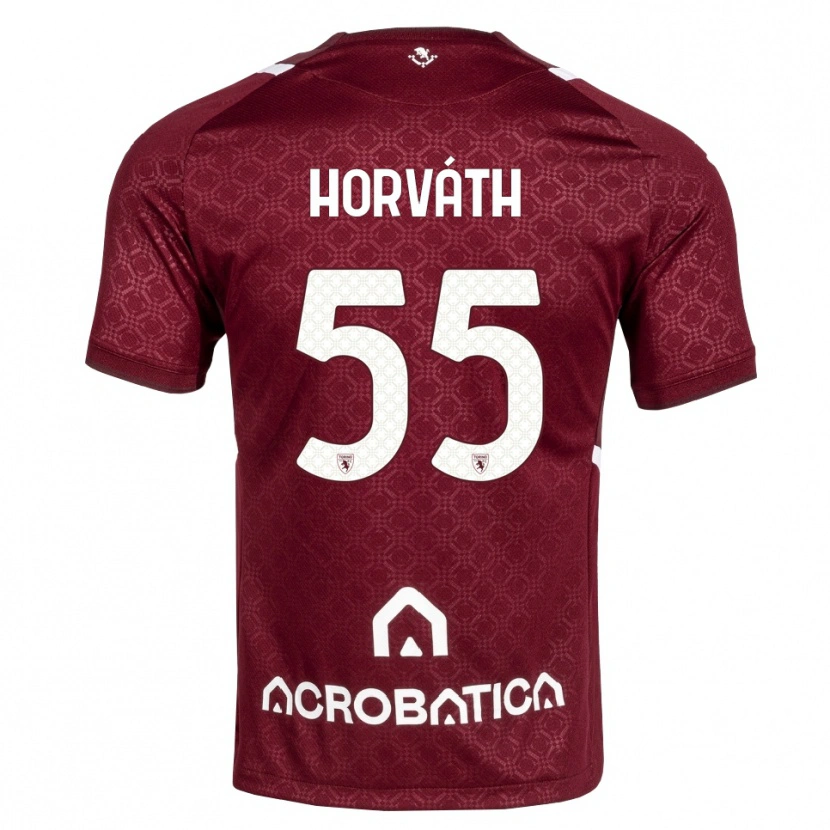 Danxen Dames Krisztofer Horváth #55 Bordeauxrood Wit Thuisshirt Thuistenue 2026/27 T-Shirt