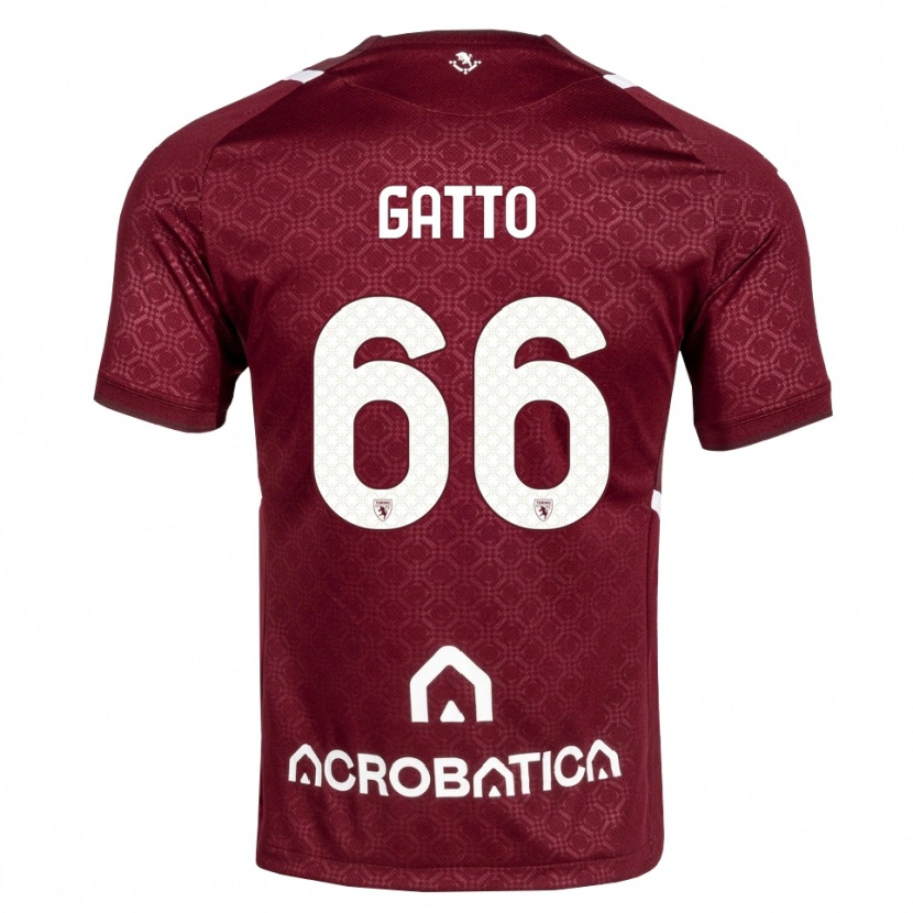 Danxen Dames Tommaso Gatto #66 Bordeauxrood Wit Thuisshirt Thuistenue 2026/27 T-Shirt
