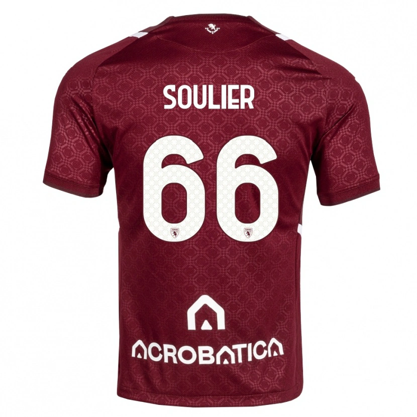 Danxen Dames Evan Soulier #66 Bordeauxrood Wit Thuisshirt Thuistenue 2026/27 T-Shirt