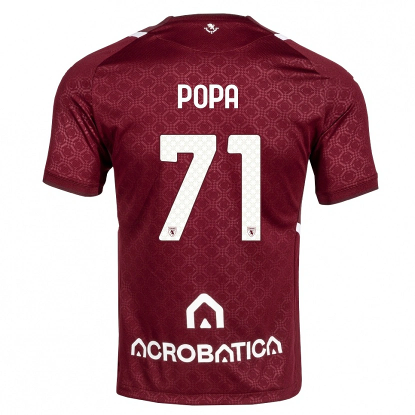 Danxen Dames Mihai Popa #71 Bordeauxrood Wit Thuisshirt Thuistenue 2026/27 T-Shirt