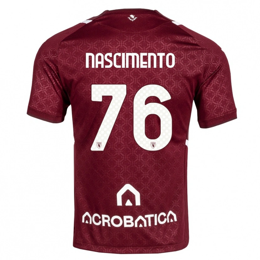 Danxen Dames Sandro Nascimento #76 Bordeauxrood Wit Thuisshirt Thuistenue 2026/27 T-Shirt