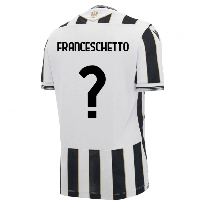 Danxen Dames Mattia Franceschetto #0 Zwart Wit Roze Thuisshirt Thuistenue 2026/27 T-Shirt