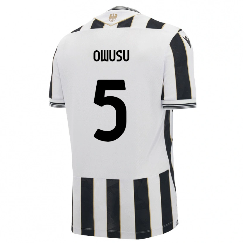 Danxen Dames Robert Owusu #5 Zwart Wit Roze Thuisshirt Thuistenue 2026/27 T-Shirt