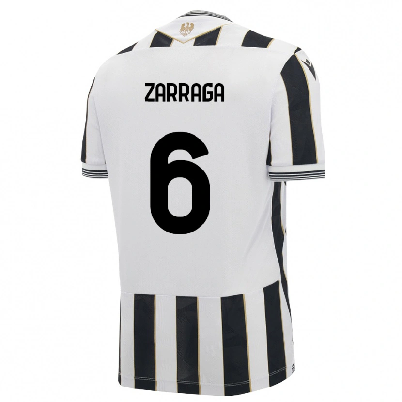 Danxen Dames Oier Zarraga #6 Zwart Wit Roze Thuisshirt Thuistenue 2026/27 T-Shirt