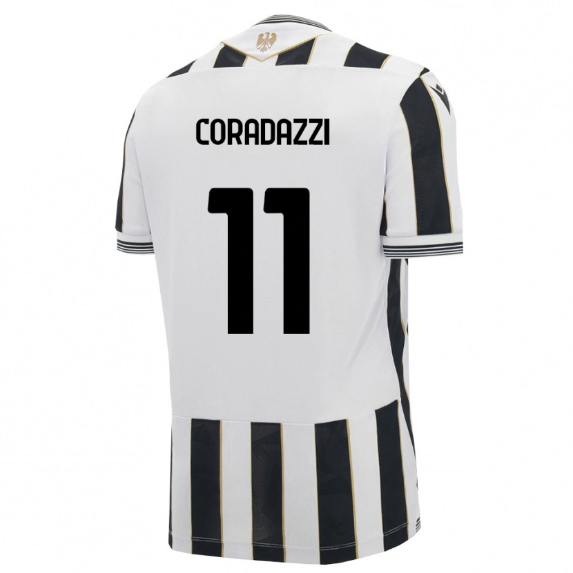 Danxen Dames Niccolò Coradazzi #11 Zwart Wit Roze Thuisshirt Thuistenue 2026/27 T-Shirt