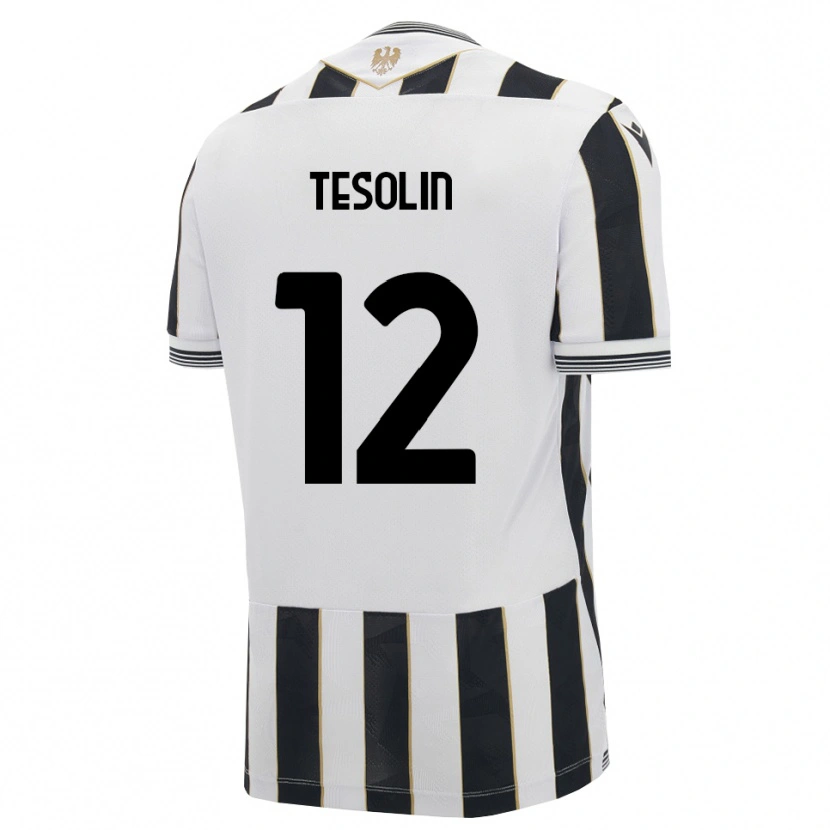 Danxen Dames Matteo Tesolin #12 Zwart Wit Roze Thuisshirt Thuistenue 2026/27 T-Shirt