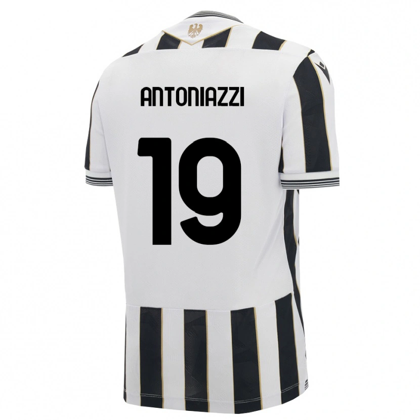 Danxen Dames Samuele Antoniazzi #19 Zwart Wit Roze Thuisshirt Thuistenue 2026/27 T-Shirt