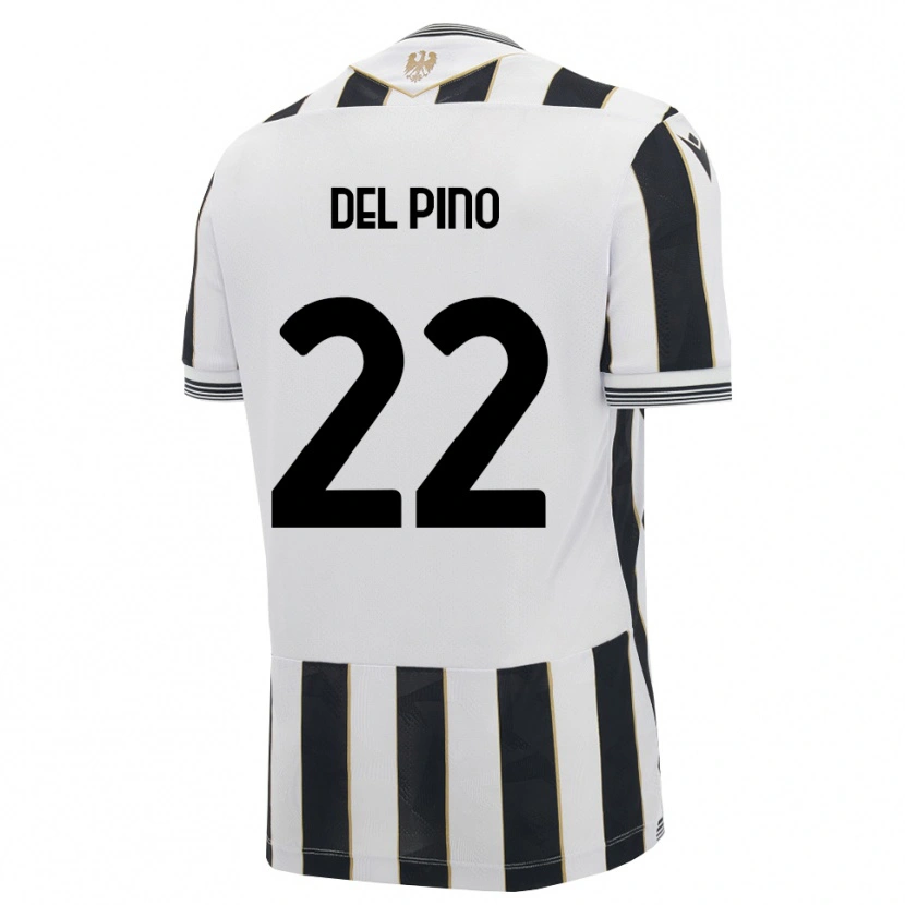 Danxen Dames Lorenzo Del Pino #22 Zwart Wit Roze Thuisshirt Thuistenue 2026/27 T-Shirt