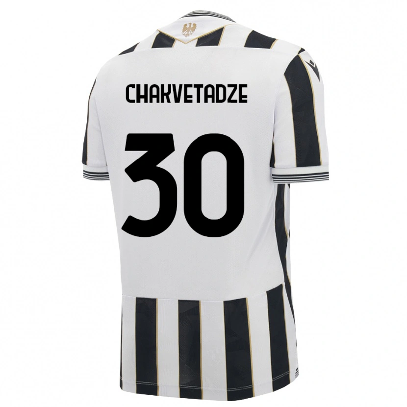 Danxen Dames Giorgi Chakvetadze #30 Zwart Wit Roze Thuisshirt Thuistenue 2026/27 T-Shirt
