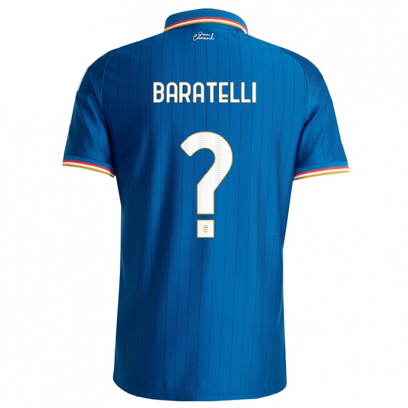 Danxen Dames Mattia Baratelli #0 Blauw Wit Rood Thuisshirt Thuistenue 2026/27 T-Shirt