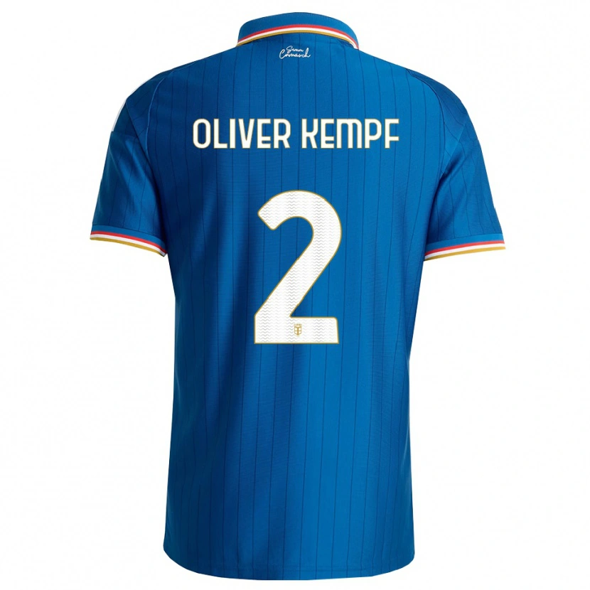 Danxen Dames Marc Oliver Kempf #2 Blauw Wit Rood Thuisshirt Thuistenue 2026/27 T-Shirt