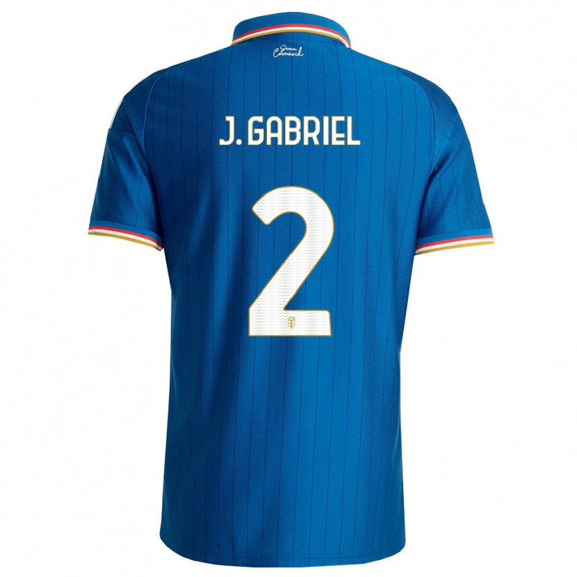 Danxen Dames João Gabriel #2 Blauw Wit Rood Thuisshirt Thuistenue 2026/27 T-Shirt