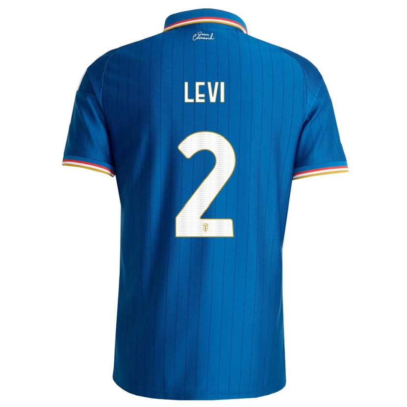 Danxen Dames Levente Bősze #2 Blauw Wit Rood Thuisshirt Thuistenue 2026/27 T-Shirt