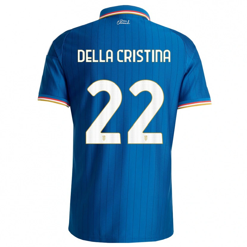 Danxen Dames Stefano Della Cristina #22 Blauw Wit Rood Thuisshirt Thuistenue 2026/27 T-Shirt