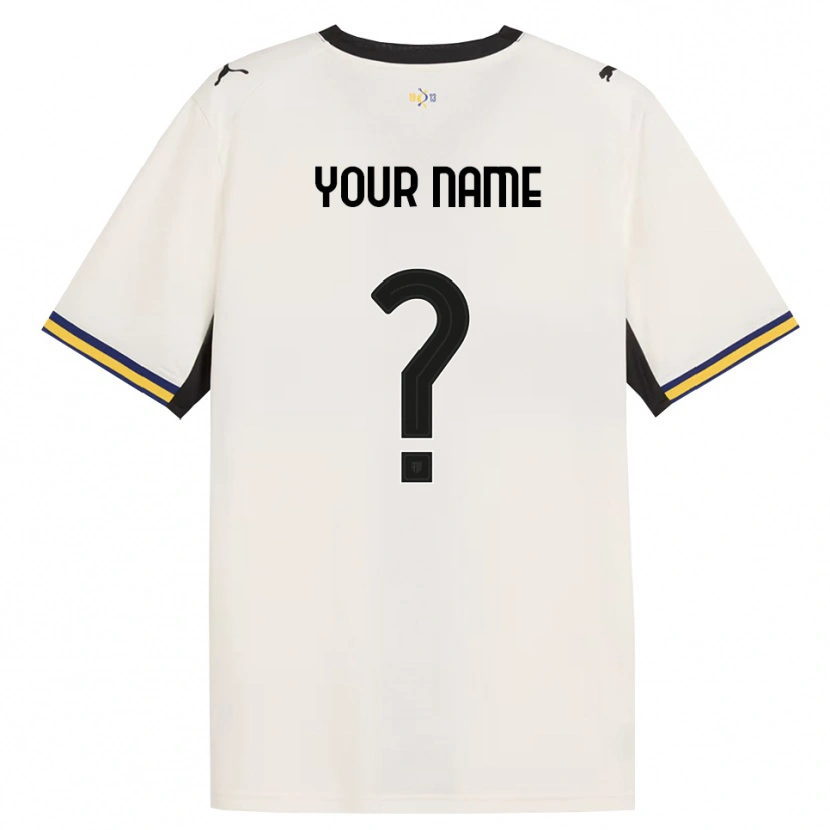 Danxen Dames Uw Naam #0 Off-White Zwart Geel Thuisshirt Thuistenue 2026/27 T-Shirt