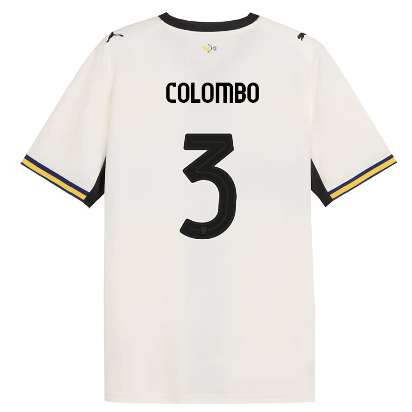 Danxen Dames Daniel Colombo #3 Off-White Zwart Geel Thuisshirt Thuistenue 2026/27 T-Shirt