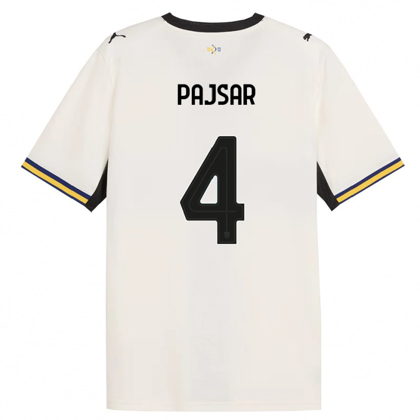 Danxen Dames Karlo Pajsar #4 Off-White Zwart Geel Thuisshirt Thuistenue 2026/27 T-Shirt