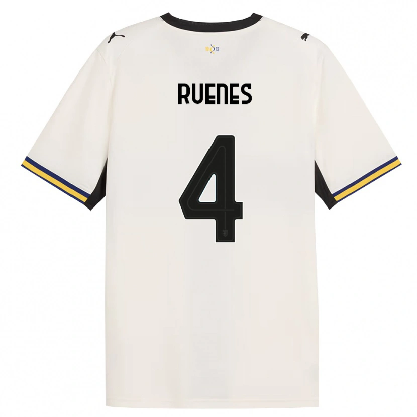 Danxen Dames Roger Ruenes #4 Off-White Zwart Geel Thuisshirt Thuistenue 2026/27 T-Shirt