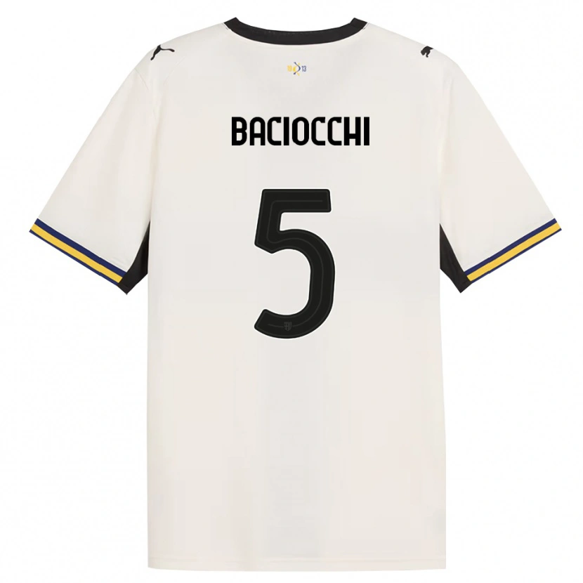 Danxen Dames Giulio Baciocchi #5 Off-White Zwart Geel Thuisshirt Thuistenue 2026/27 T-Shirt