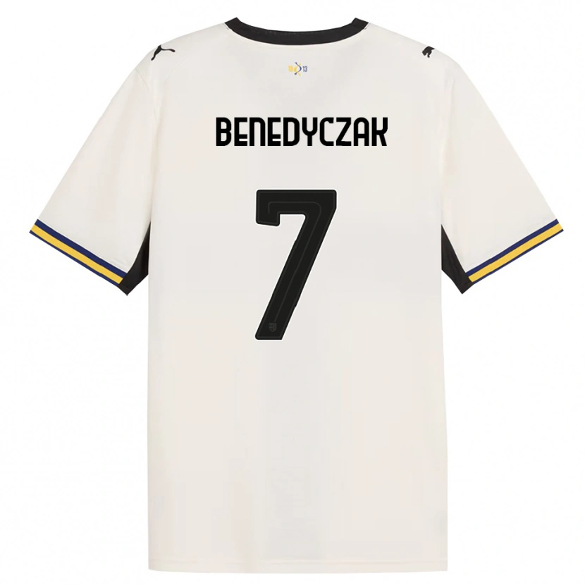 Danxen Dames Adrian Benedyczak #7 Off-White Zwart Geel Thuisshirt Thuistenue 2026/27 T-Shirt