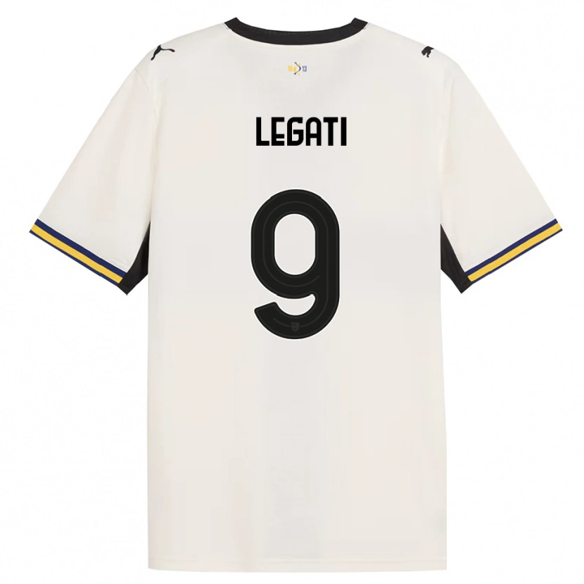 Danxen Dames Juri Legati #9 Off-White Zwart Geel Thuisshirt Thuistenue 2026/27 T-Shirt