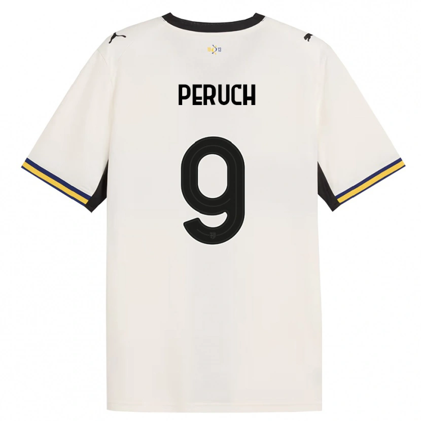 Danxen Dames Pietro Peruch #9 Off-White Zwart Geel Thuisshirt Thuistenue 2026/27 T-Shirt