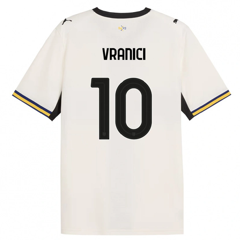 Danxen Dames Dean Vranici #10 Off-White Zwart Geel Thuisshirt Thuistenue 2026/27 T-Shirt