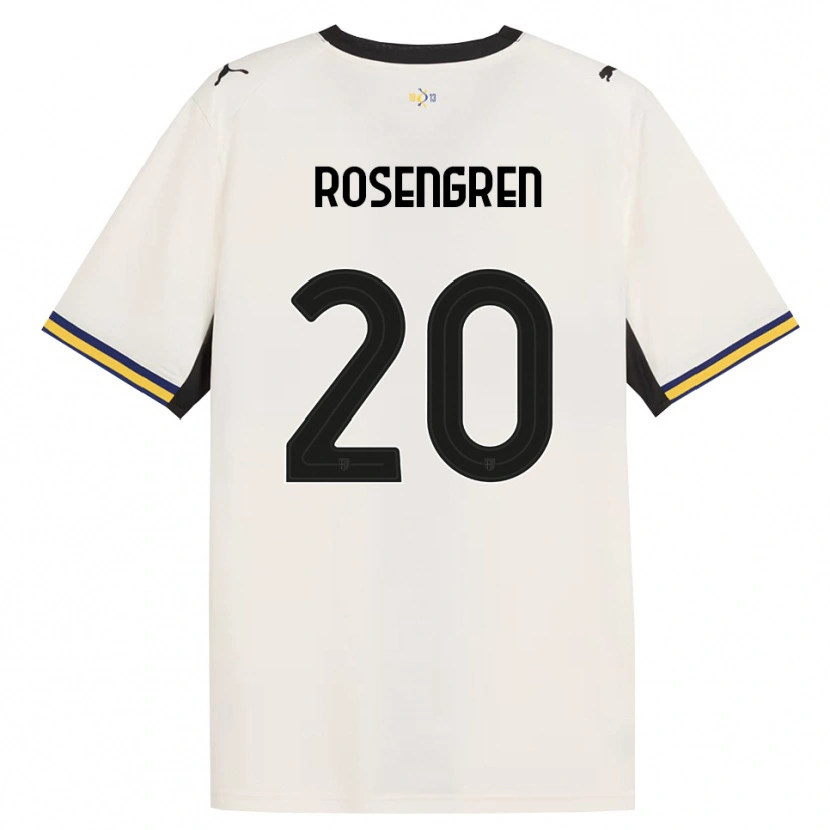 Danxen Dames Lukas Rosengren #20 Off-White Zwart Geel Thuisshirt Thuistenue 2026/27 T-Shirt