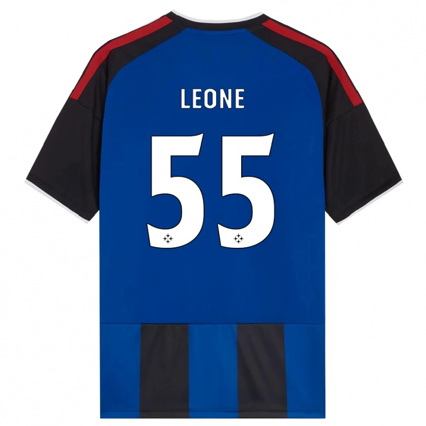 Danxen Dames Giuseppe Leone #55 Zwart Rood Wit Blauw Thuisshirt Thuistenue 2026/27 T-Shirt