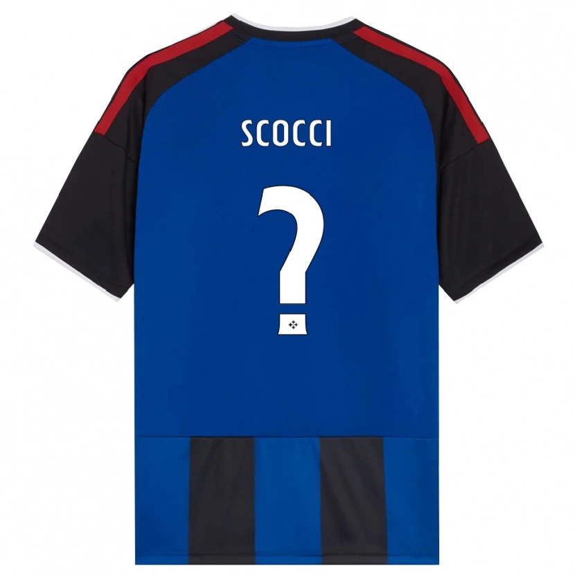 Danxen Dames Nicholas Scocci #0 Zwart Rood Wit Blauw Thuisshirt Thuistenue 2026/27 T-Shirt