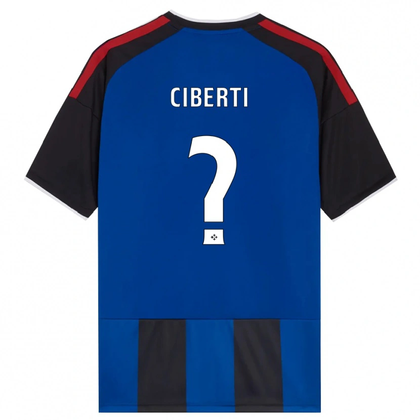 Danxen Dames Martino Ciberti #0 Zwart Rood Wit Blauw Thuisshirt Thuistenue 2026/27 T-Shirt