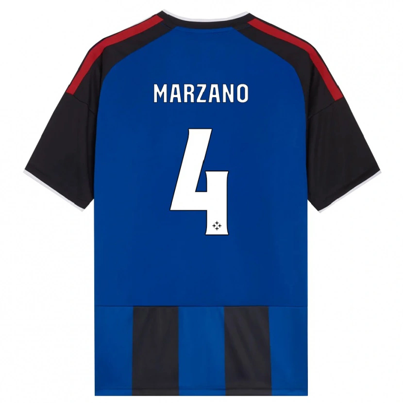 Danxen Dames Michelangelo Marzano #4 Zwart Rood Wit Blauw Thuisshirt Thuistenue 2026/27 T-Shirt