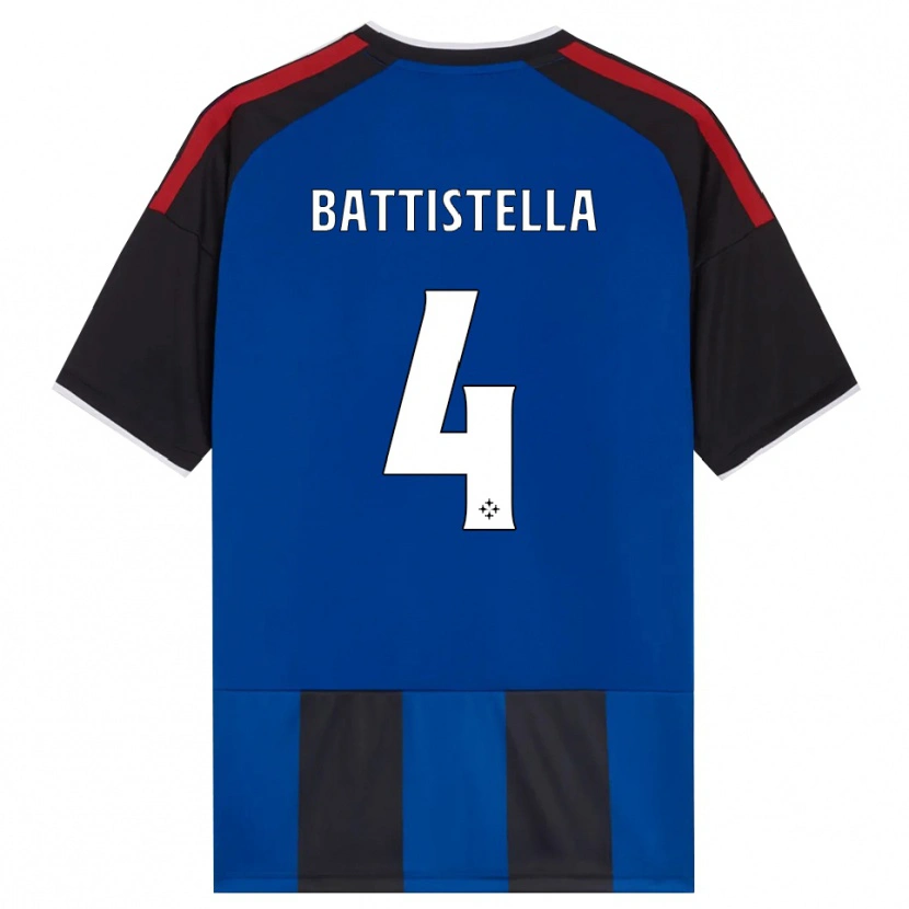 Danxen Dames Daniel Battistella #4 Zwart Rood Wit Blauw Thuisshirt Thuistenue 2026/27 T-Shirt